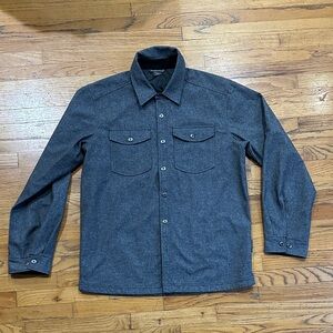 Exofficio Men's Gray Button-Up Shirt Jacket